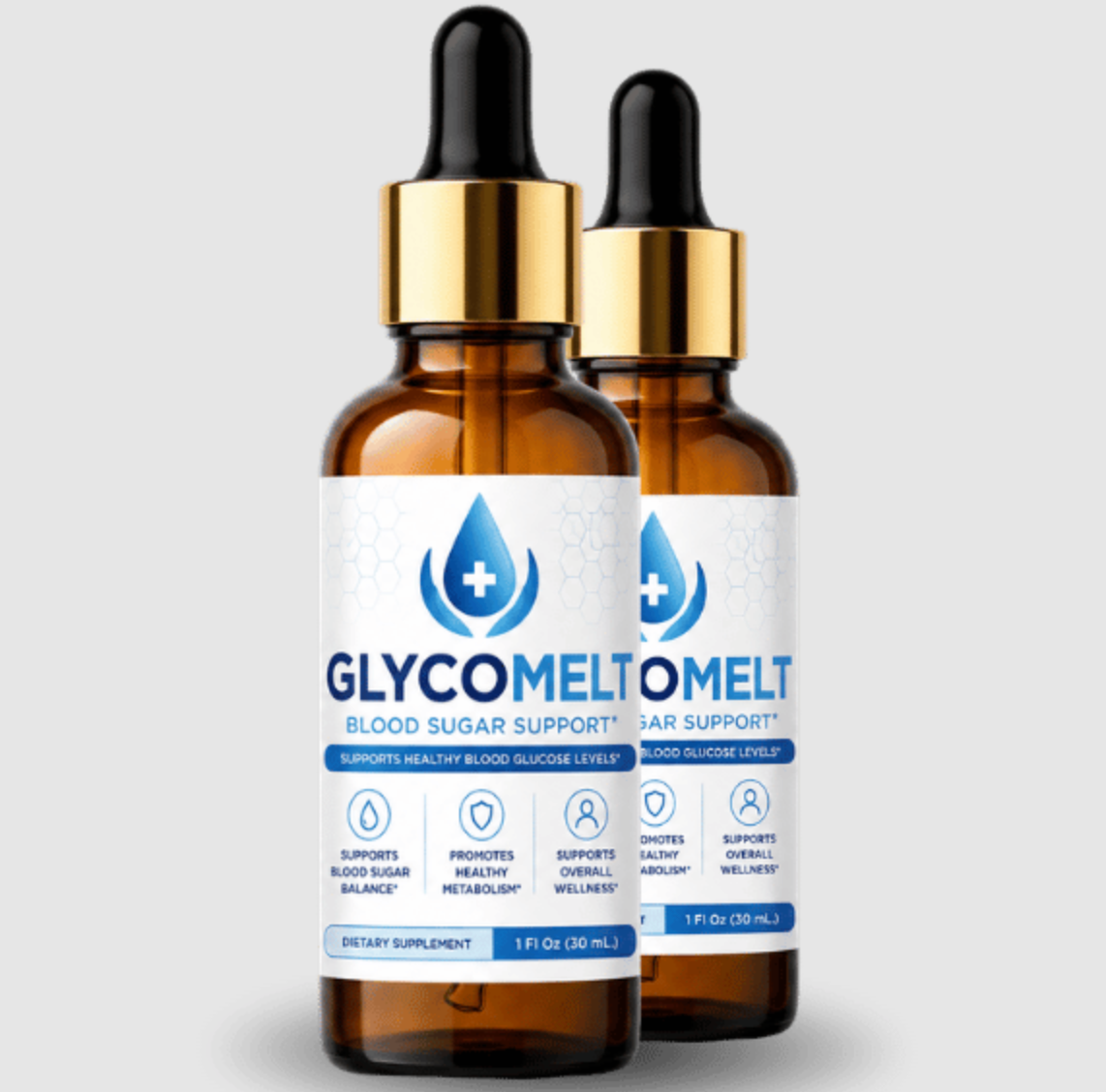GlycoMelt blood sugar support bottles available in US UK CA NZ AU